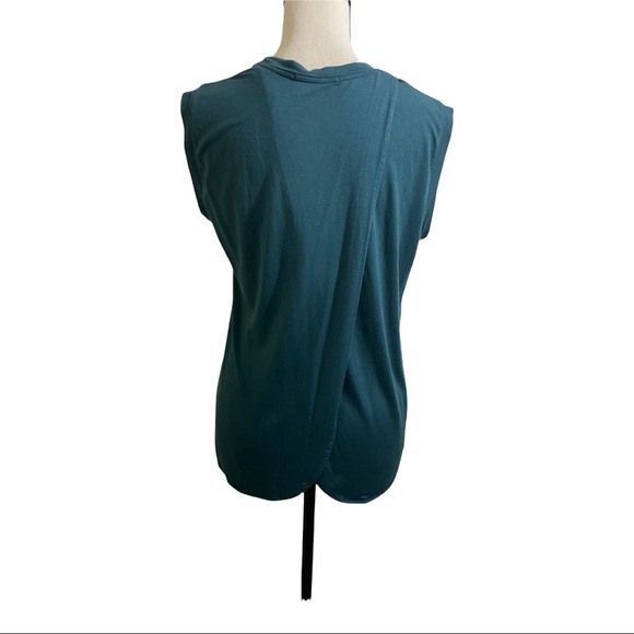 Marine Layer Tulip back Tank Top size Small blue green sleeveless. Supima - Picture 9 of 12